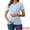 Sky Blue, variant on Women's Double Layer Maternity Nursing Tops L Blue