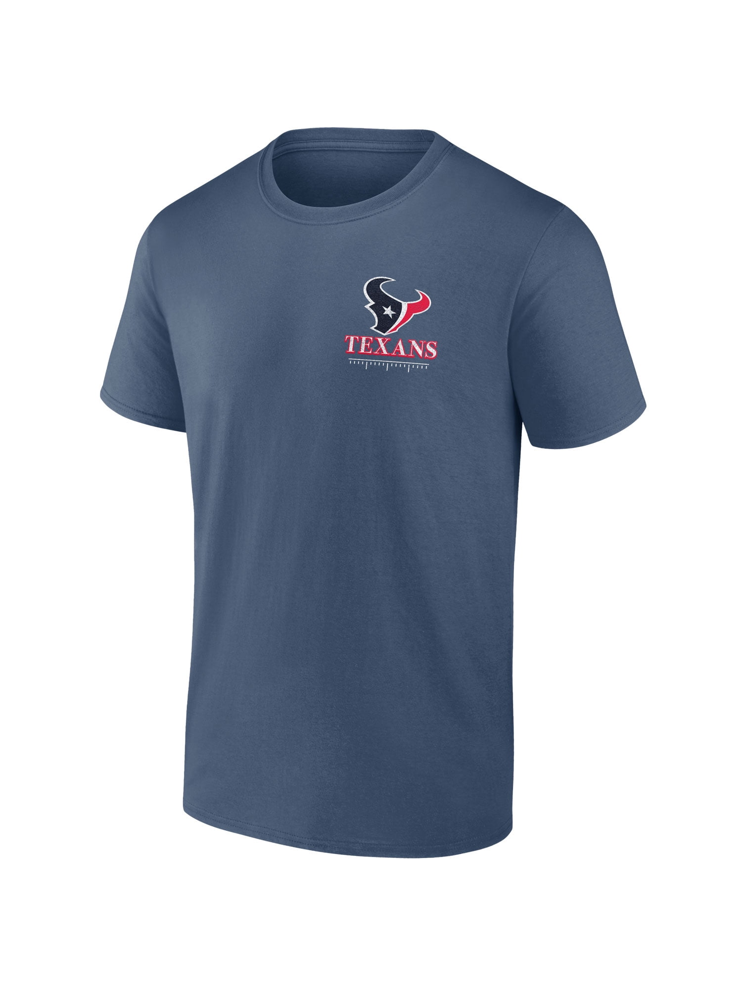 NFL Houston Texans Men's Cotton Faded Navy Short Sleeve T-Shirt