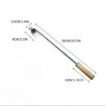 thumbnail image 3 of Hvmvliv Spring Garden Weeds Pulling Tools 20In Garden Weeds Puller with Wooden Handle 4-Teeth Small Manual Agricultural Tools Remover Weeding Uprooting Planting Loosening for Yard Silver, 3 of 3