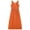 Orange, variant on Alvivi Kids Girls Chiffon V Neck Party Dress Wedding Maxi Formal Ball Gown 4-14