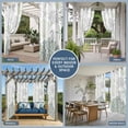 thumbnail image 5 of Coastal Ocean Outdoor Curtains for Patio Waterproof,Windproof Privacy Curtains with Weighted Bottom,Sage Green Grey Coral Starfish Shell Outside Drapes for Picnic Garage Yard Cabana 54"x95" 2 Panel, 5 of 8