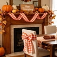 thumbnail image 4 of Fall Plaid Wired Edge Ribbon 2.46 Inch Wide, Thanksgiving Harvest Checkered Ribbon Roll for Gift Wrapping Wreath DIY Craft Halloween Fall Home Party Decoration, 4 of 6