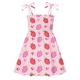 thumbnail image 2 of Gubotare Robe d'Été pour Filles Robes pour Filles Robe pour Tout-Petites Décontractée de Fête à Imprimé Robe Trapèze Robe d'Été 4T 5T (Rose, 4-5 Ans), 2 of 3