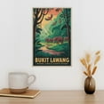 thumbnail image 3 of Bukit Lawang Sumatra Indonesia Elephant Jungle Vintage Travel Poster Gunung Leuser National Park Retro Wall Decor Print Poster, 3 of 8