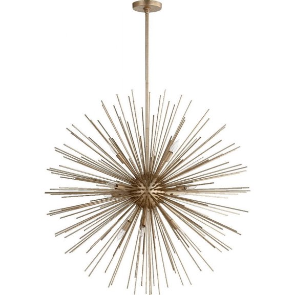 Quorum International 600-10 Electra 10 Light Large Pendant - Silver