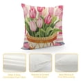 thumbnail image 4 of JEUXUS  Pink Tulip Pillow Covers Love Heart Truck Valentines Day Throw Pillows Decorative Cushion Cases Valentine Decorations, 4 of 5