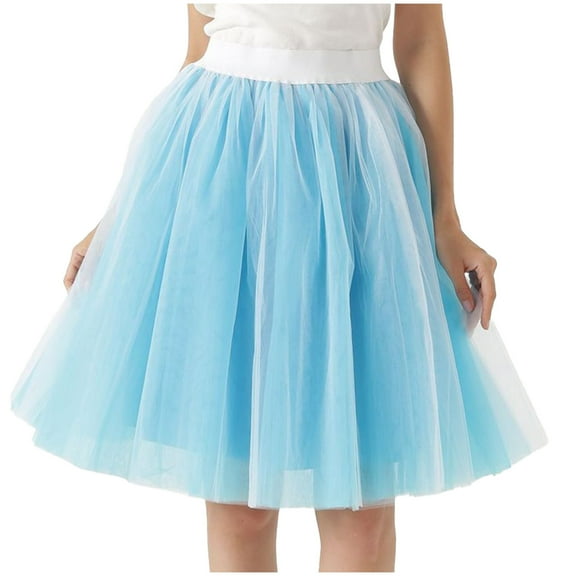 skpabo Women Holiday Tutu Skirt Lady Girls Skirts Swing Mesh Pleated Half-Body Skirt Saree Puffy Skirt Fancy Dress Fancy Dress Halloween Costume Pink Tutu Tutu White Tutu You Can Tutu