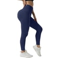 thumbnail image 2 of Endives Womens Yoga Legging Fitting High Waisted Hip Lifting Vertical Stripe Yoga Pants Outerwear Jogging Sports Pants, 2 of 5