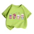 thumbnail image 3 of TZEWGL T-Shirts pour Enfants Imprimés Col Rond Manches Courtes Vêtements d'Été Amples pour Enfants Taille 2-4T, 3 of 5