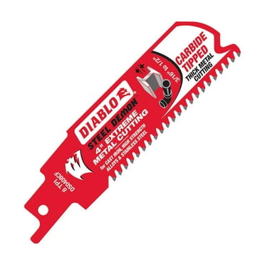 Diablo Steel Demon 4 in. Bi-Metal Reciprocating Saw Blade 8 TPI 1 pc.