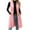 Pink -COAT, variant on Women's Faux Suede Long Vest Casual Lapel Sleeveless Long Vests Vintage Open Front Button Down Duster Cardigans Trendy Lightweight Coats with Pockets