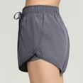 thumbnail image 6 of Athletic Shorts for Women 2 in 1 Elastic High Waist Lightweight Breathable Workout Gym Running Shorts with Pockets, 6 of 8