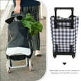 thumbnail image 3 of Carrito de compras plegable, portátil, con asa, bolsa plegable para comestibles, ligera, con ruedas, reutilizable, 3 of 7