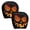 D, variant on 2PCS Funny Cartoon Car Headrest Covers Car Seat Head Rest Protector for Auto Front Seat Rest Decoration Cute Funny Cartoon Eyes Car Headrest Covers