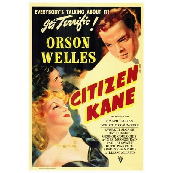 Pop Culture Graphics MOVCF0176 Citizen Kane Movie Poster Print, 27 x 40