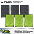 TuffScrub Fresh™ Professional Microfiber Sponge Cloths, Fabric Treated