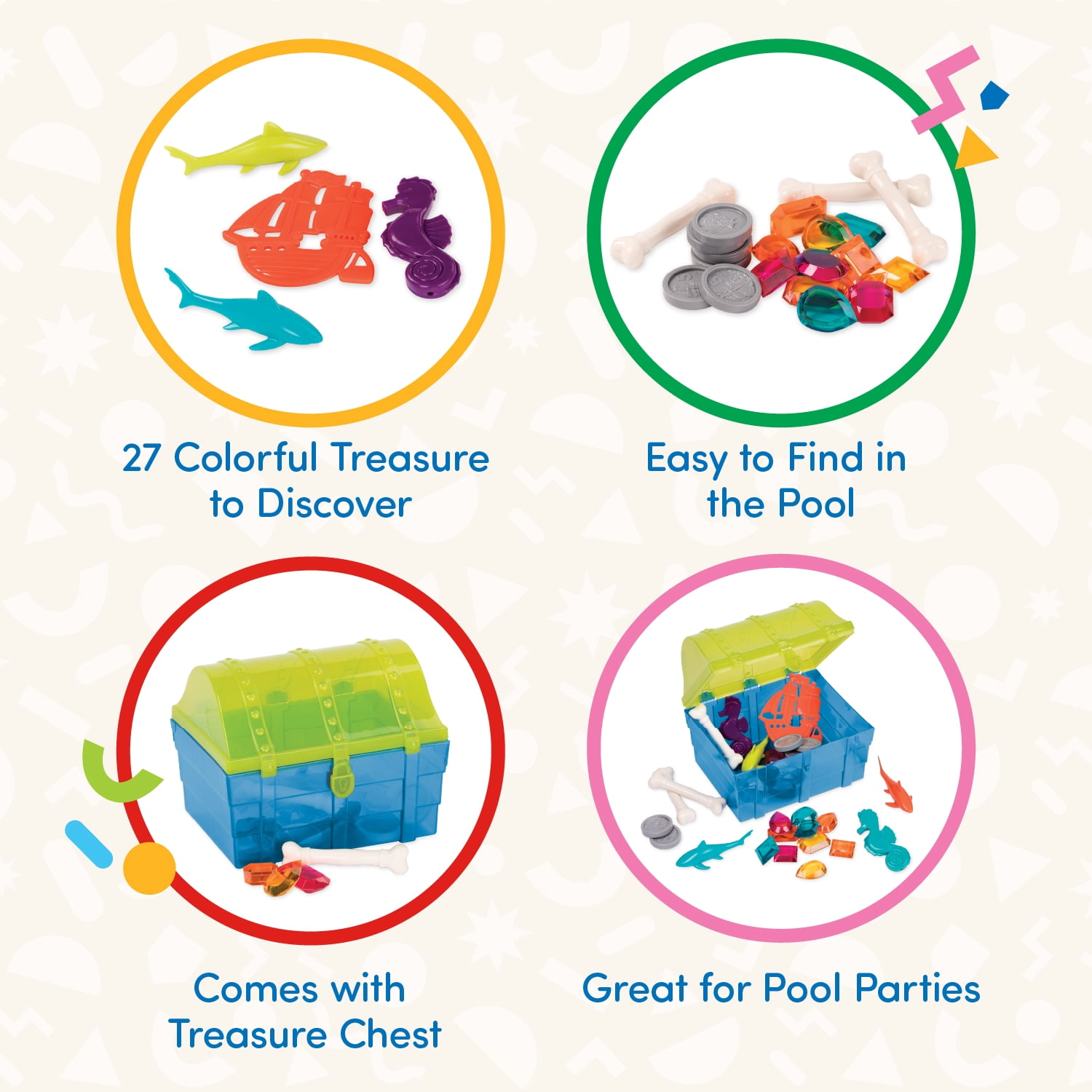 Battat Pirate Diving Set Swimming & Pool Toys for Ages 6 Years +