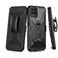 thumbnail image 2 of Compatible for TMobile Revvl 6 Pro 5G Case with Holster Belt Clip Hybrid Shockproof Protective Phone Cover with Kickstand - Black, 2 of 5