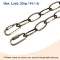 thumbnail image 5 of Uxcell 3mm Thick 1m Long Chain Connectors Pendant Light Fixture Chains Bronze 1 Set, 5 of 5