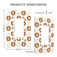 thumbnail image 3 of Fotbe Wooden Barrels With Honey Print Duplex Receptacle Wall Plate, 1-Gang 5.0" x3.0" Wall Outlet Covers, Dual Outlet Faceplates Covers, Color-matched Screws Included-Style U, 3 of 6
