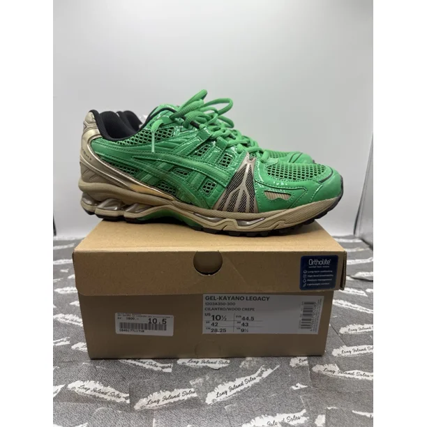 Asics Gel - Kayano Legacy - GMBH Cilantro Wood Crepe - Size 10.5 Green Gold