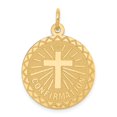 thumbnail image 1 of 14k Confirmation Disc Charm in 14k Yellow Gold, 1 of 2