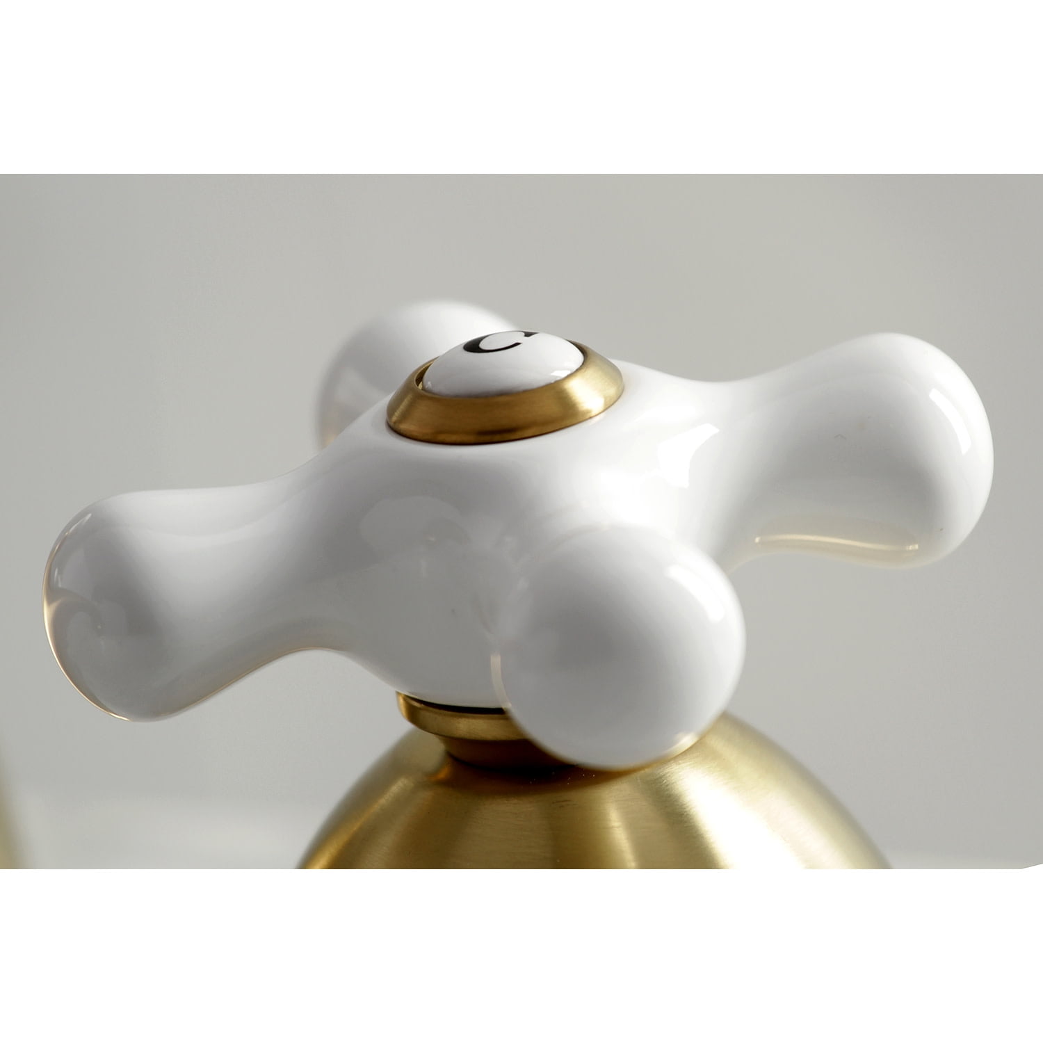 Kingston Brass KS3967PX 8 in. Widespread Bathroom Faucet, Brushed Brass