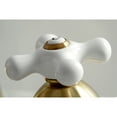 thumbnail image 4 of Kingston Brass KS3967PX 8 in. Widespread Bathroom Faucet, Brushed Brass, 4 of 5