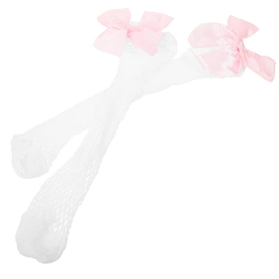 FONWILYO Toddler Girls Socks White Chinlon 1 Pair 11x4in