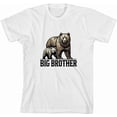 thumbnail image 3 of Big Brother Bears Boy's White Crew Neck Short Sleeve Tee-Medium, 3 of 4