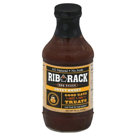 Barbecue Sauce Ribs - Rib Rack Barbecue Sauce, Sweet Honey, 19 Oz