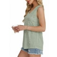 thumbnail image 2 of MOYIKO Tank Tops for Women Eyelet V Neck Trendy Sleeveless Tops Dressy Casual Flowy Summer Shirts Loose Fit, 2 of 7