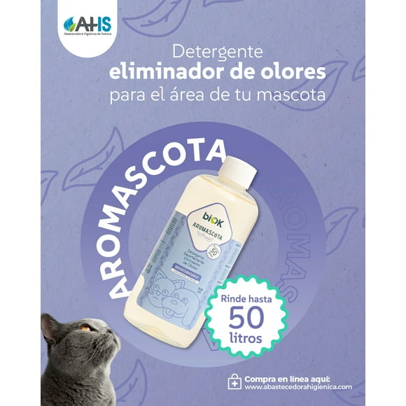 Detergente eliminador de Aromas de mascotas - Aromascota 1 Litro - Marca BIOK