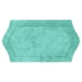 thumbnail image 2 of HOME WEAVERS Waterford Collection Bathroom Rug 100% Cotton Tufted Bath Rug, Soft Absorbent Bath Rugs, Non-Slip Plush Bath Rug, Machine Wash Dry, bath Rugs , 24"x40" Rectangle, Turquoise, 2 of 4