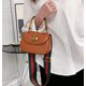 thumbnail image 2 of LHSHID Women Trendy Saddle Bag Special Retro Handle Bags Color Strap Shoulder Bag, 2 of 6