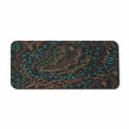 thumbnail image 1 of Floral Computer Mouse Pad, Colorful Herbs and Flowering Stems on Dark Backdrop Nature Coming Alive in Spring, Rectangle Non-Slip Rubber Mousepad X-Large, 35" x 15", Multicolor, by Ambesonne, 1 of 2