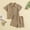 Coffee, variant on Zecgelong Toddler Boys Girls Short Sleeve Summer Casual Gentleman Tops Hawaii Beach Holiday Solid Shirts T Shirt Shorts Outfits Boys Sports Sets Size 18-24 Months