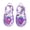 C-Purple, variant on Gpaecead Kids Glitter Ice Cream Print Jelly Sandals Closed Toe Adjustable Strap Non Slip Clear Sparkly Shoes For Beach, A-White