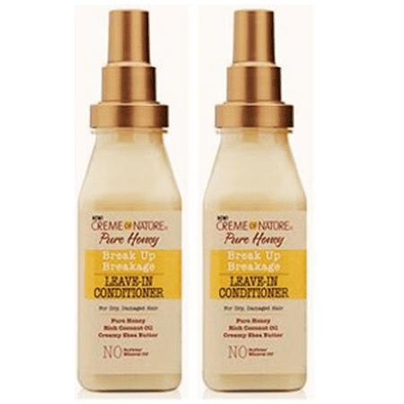 (2 Pack) Cream Of Nature Argan Oil Con Honey Knot Away Leave-in Conditioner 8oz