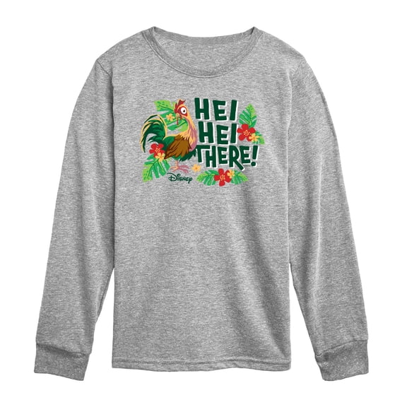 Moana Live Action - Hei Hei There - Toddler Boys Long Sleeve Graphic T-Shirt