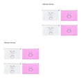 thumbnail image 3 of Redempat 4pcs/10pcs Masks Storage Box PP Portable Holder Organizer Face Masks Container Reusable Ouutdoor Dustproof Case 2*white+2*pink 2Set, 3 of 6