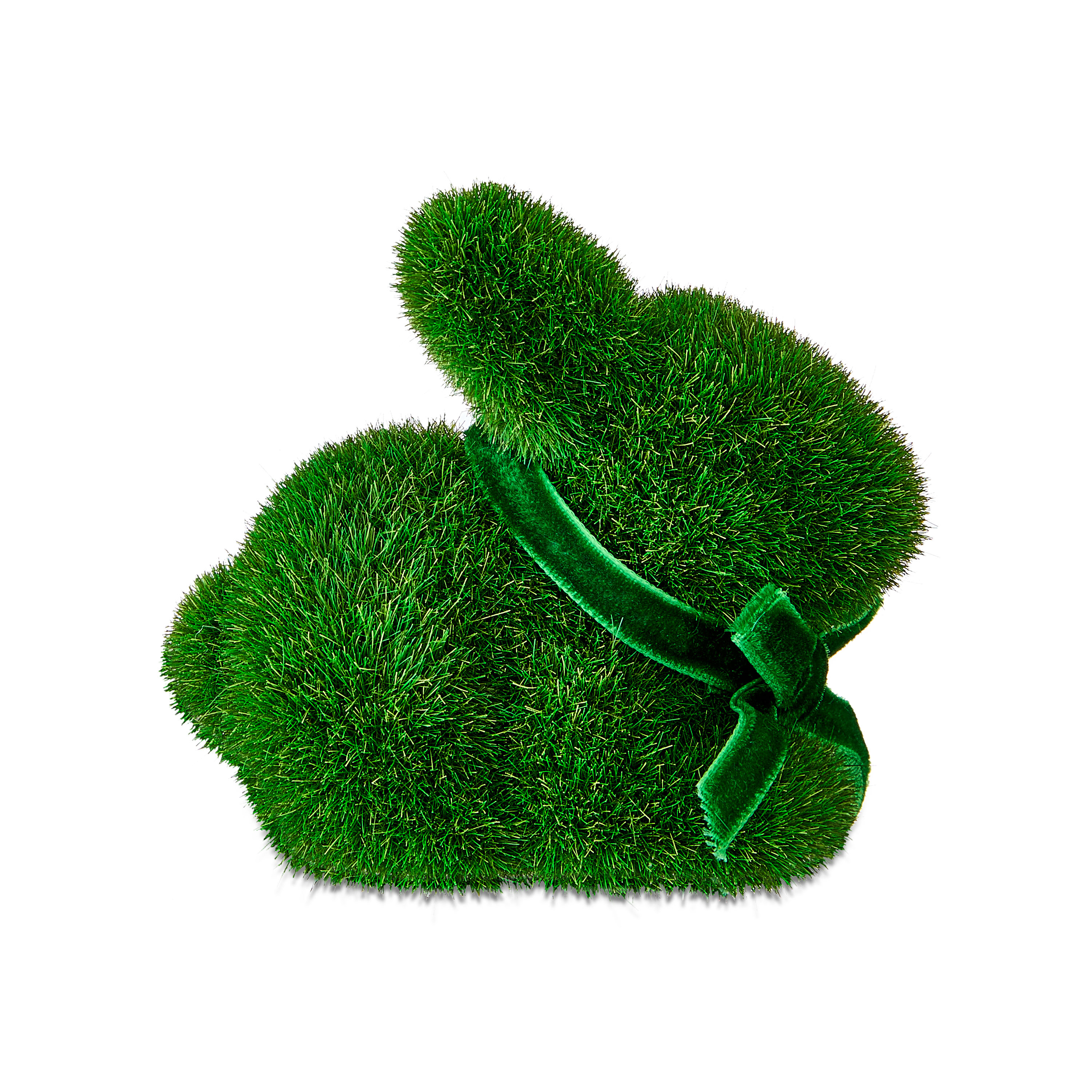 Flocked Bunny Decorations, Green, 6 Count, Easter by Way To Celebrate