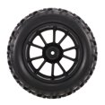 thumbnail image 4 of 4PCS 1/10 Off-road Tyre Double V Tread Pattern 10 Spokes Rim for 1/10 HSP HPI Redcat  RC Monster Truck, 4 of 7