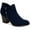 Navy, variant on Womens Masrinaa Microsuede Ankle Booties