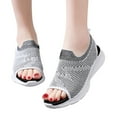 thumbnail image 3 of CAICJ98 Sandales à Plateforme Sandales Compensées d'Été pour Femmes Bout Ouvert Élastique Brillant à Enfiler avec Strass Confortables, Blanc, 3 of 5