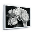 thumbnail image 1 of Designart ' Bunch of Roses Black and White ' Floral Art Framed Canvas Print, 1 of 3