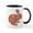 White/Black Inside, variant on CafePress - Colorful Floral Easter Bunny Mugs - 11 oz Ceramic Mug - Novelty Coffee Tea Cup