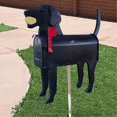 thumbnail image 2 of Garden Animal Shape Mailbox Weatherproof Dog And Pig Postal Box For Farm Yard Patio Mailbox Outdoor, 2 of 5