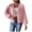 Pink, variant on Annhoo Sweater Cardigan for Women Fall Long Sleeve Crochet Flower Knit Tops Lightweight Loose Open Front Knitwear