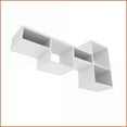 thumbnail image 4 of Wall Shelf Modern Wall-Mounted Office Storage | White | Engineered Wood, 4 of 7